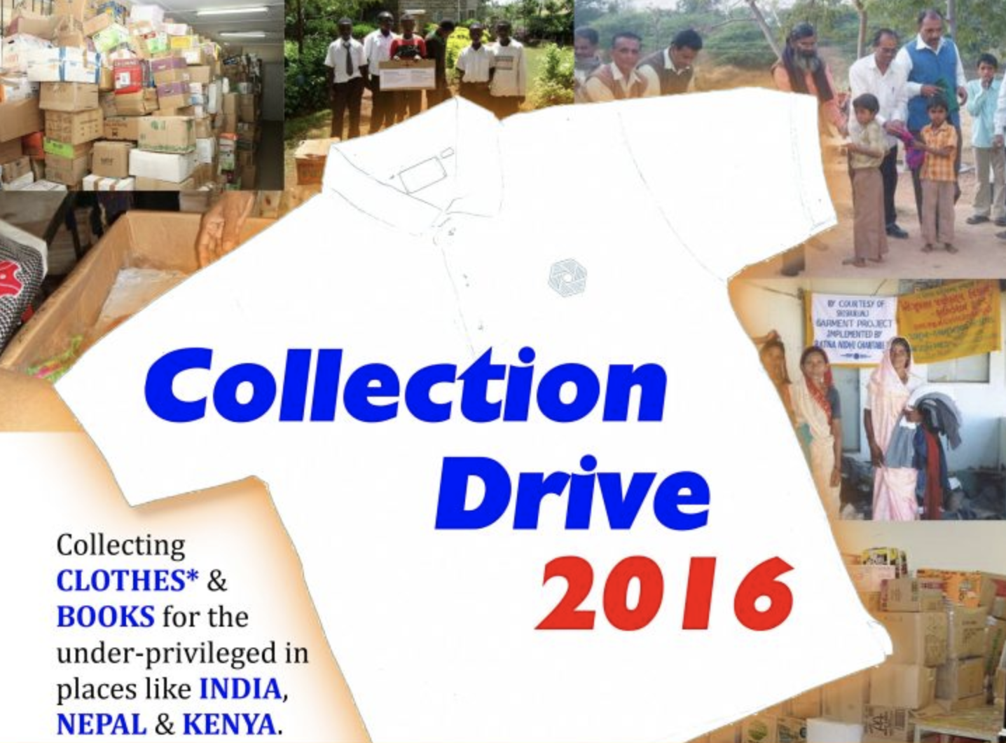 Clothes & Books Collection Drive 2016